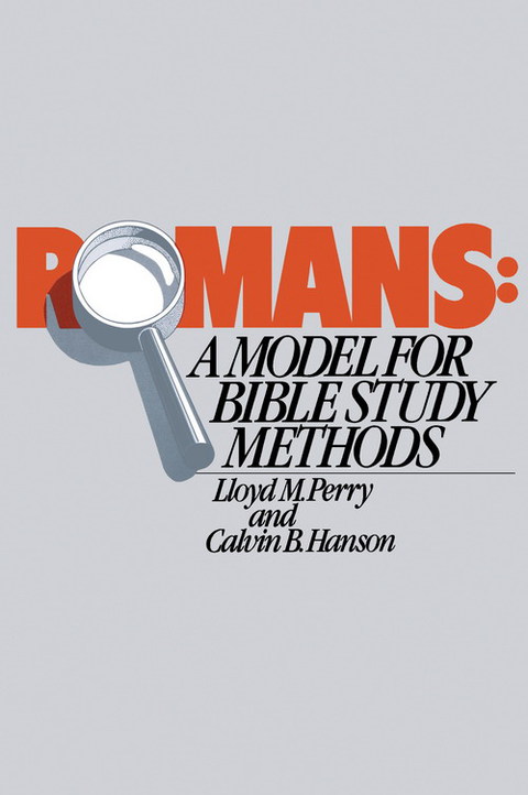 Cover image for book Romans: A Model for Bible Study Methods