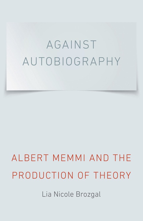 Cover image for book Against Autobiography