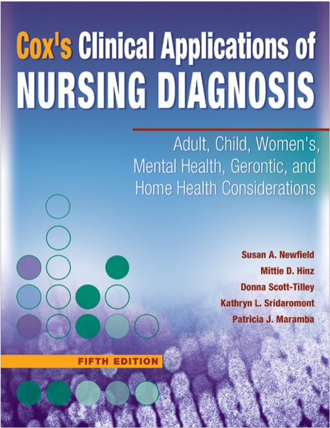 Cover image for book Cox's Clinical Applications of Nursing Diagnosis: Adult, Child, Women's, Mental Health, Geronic, and Home Health Considerations