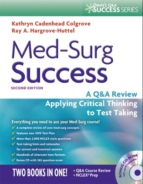 Cover image for book Med-Surg Success: A Q&A Review Applying Critical Thinking to Test Taking