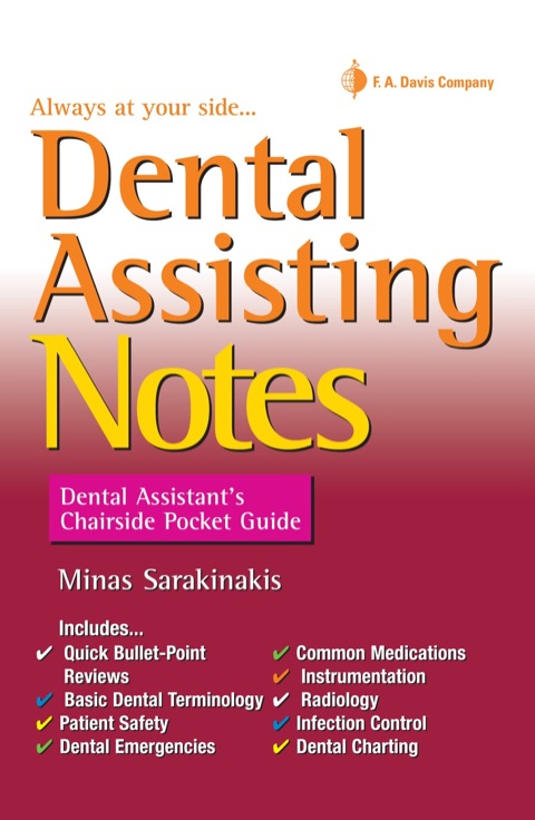 Cover image for book Dental Assisting Notes: Dental Assistant's Chairside Pocket Guide