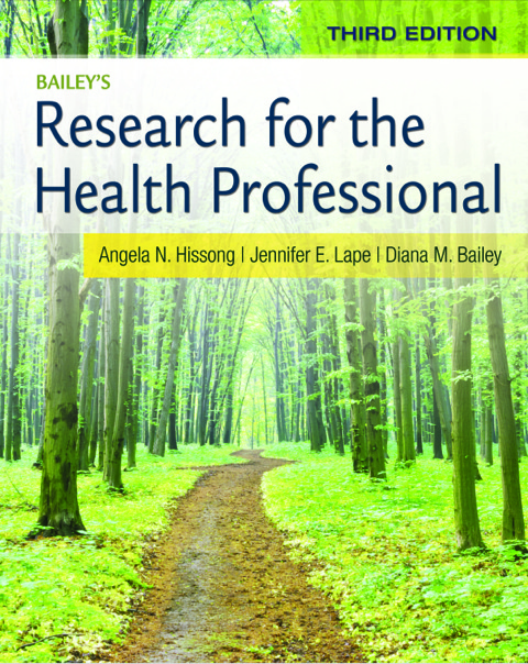 Cover image for book Bailey's Research for the Health Professional