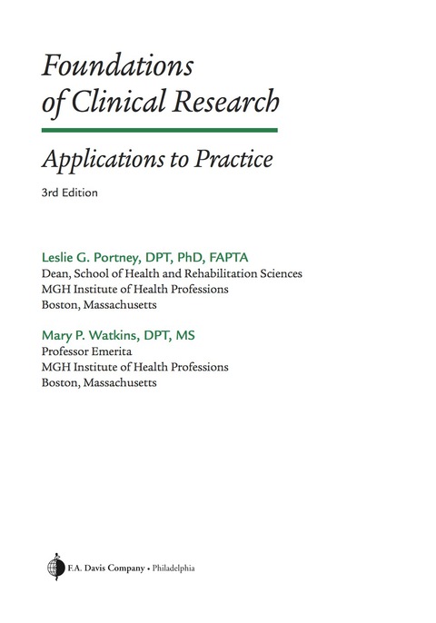 Cover image for book Foundations of Clinical Research