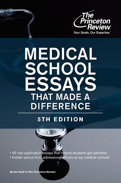 Cover image for book Medical School Essays That Made a Difference