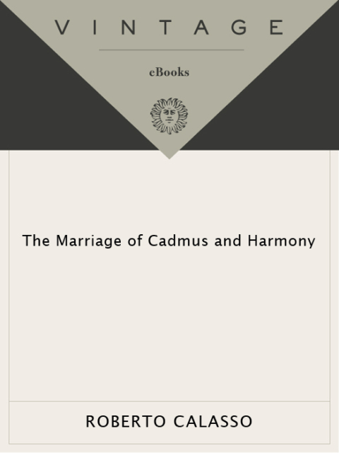 Cover image for book The Marriage of Cadmus and Harmony