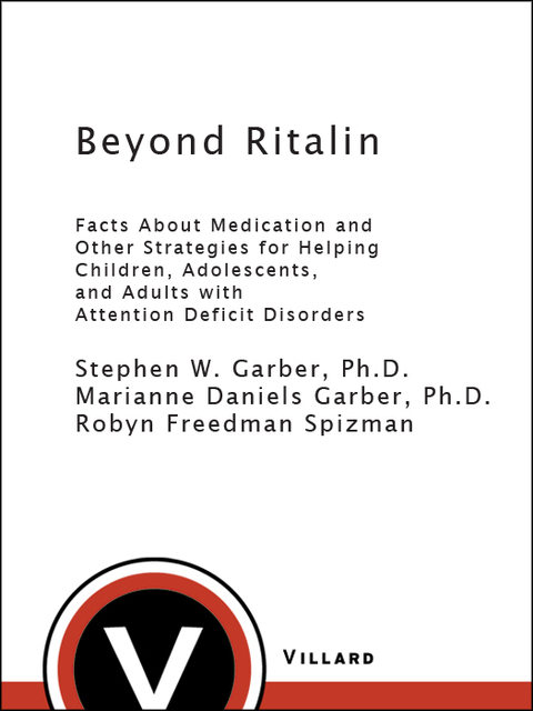 Cover image for book Beyond Ritalin:Facts About Medication and Strategies for Helping Children,