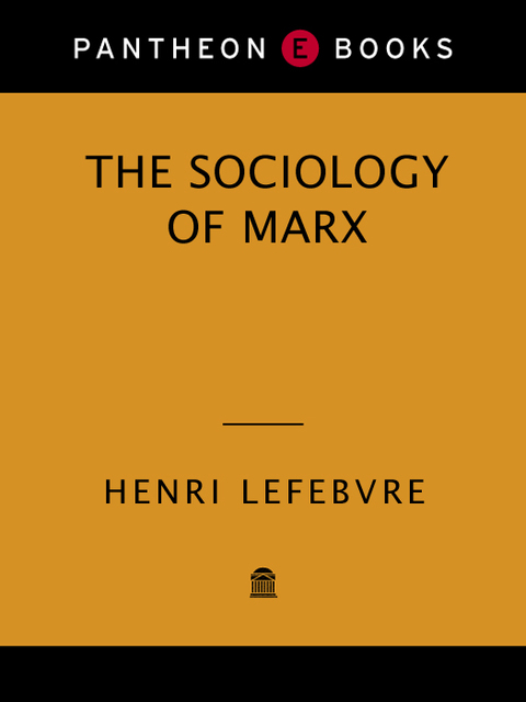 Cover image for book The Sociology of Marx