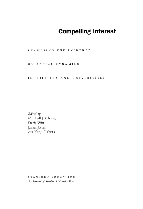 Cover image for book Compelling Interest