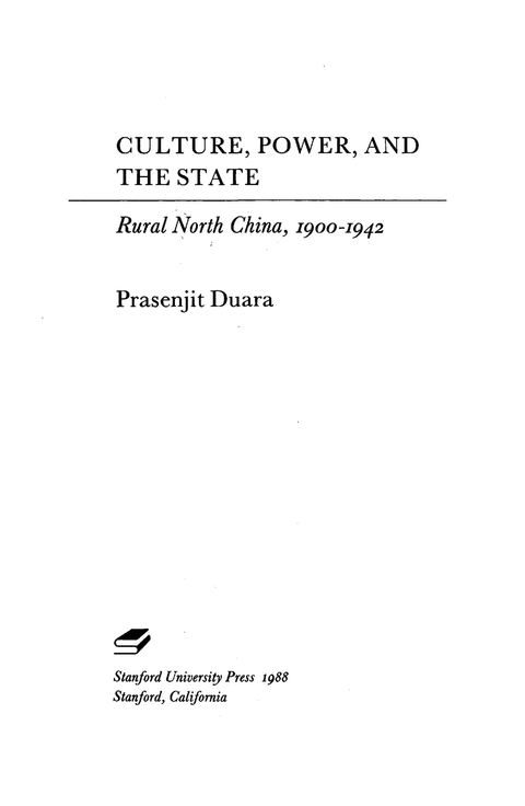 Cover image for book Culture, Power, and the State
