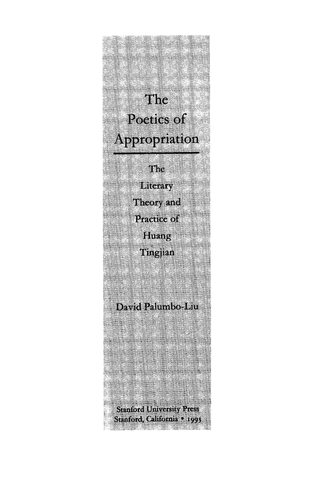 The Poetics of Appropriation