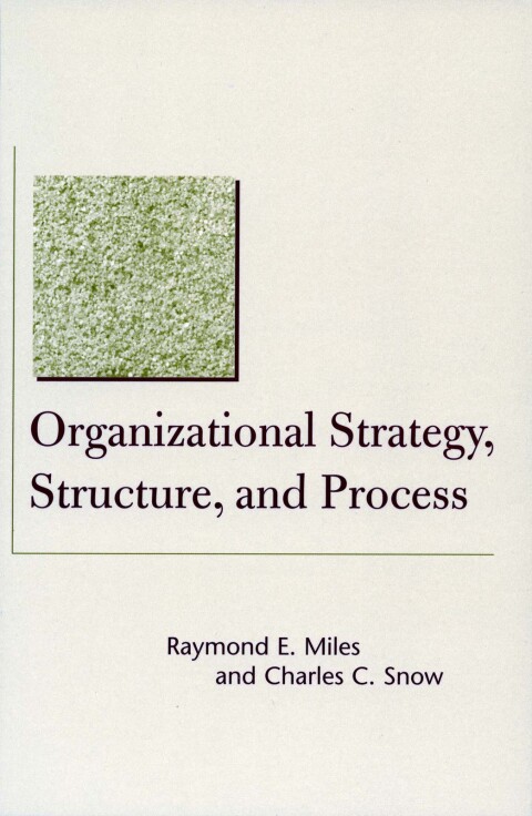Cover image for book Organizational Strategy, Structure, and Process