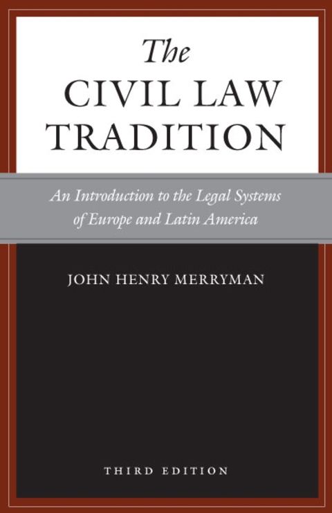 Cover image for book The Civil Law Tradition, 3rd Edition
