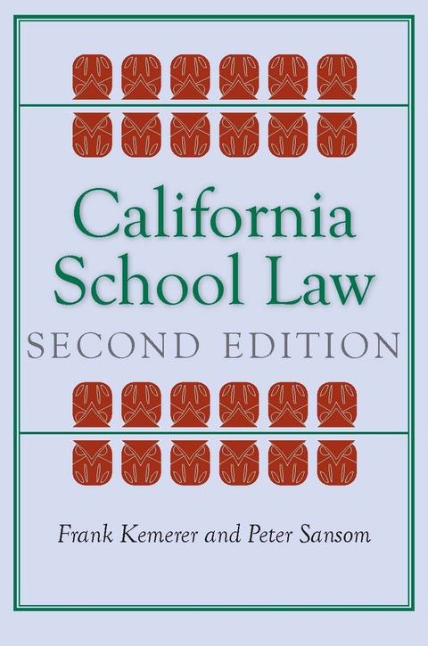 Cover image for book California School Law