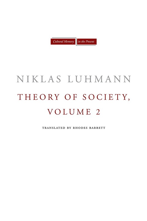Cover image for book Theory of Society, Volume 2