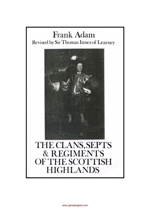 Cover image for book The Clans, Septs and Regiments of the Scottish Highlands