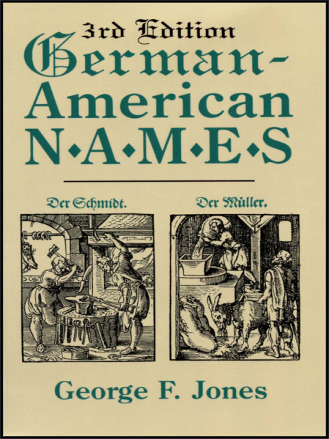 Cover image for book German-American Names