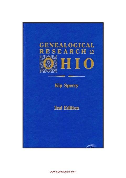Cover image for book Genealogical Research in Ohio. 2nd Edition