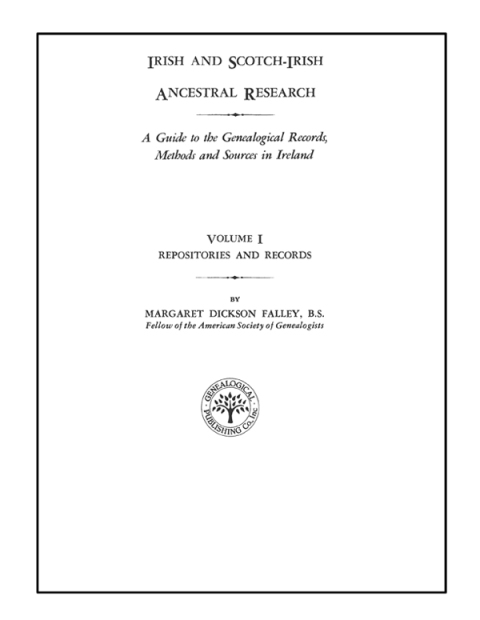 Cover image for book Irish and Scotch-Irish Ancestral Research