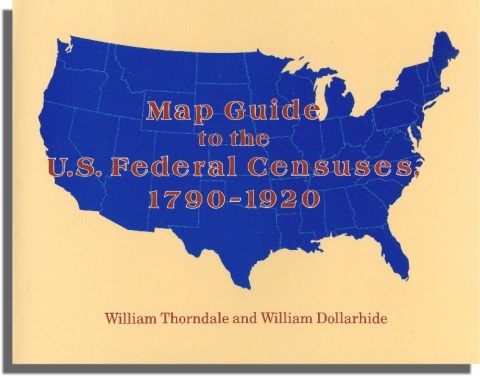 Cover image for book Map Guide to the U.S. Federal Censuses, 1790-1920