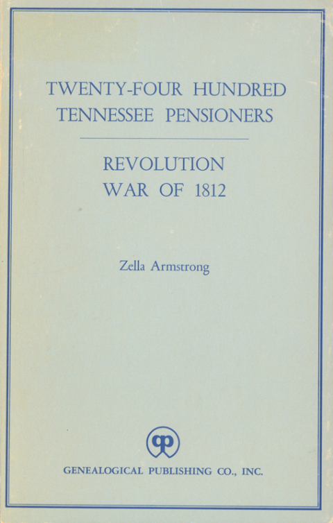 Cover image for book Twenty-four Hundred Tennessee Pensioners