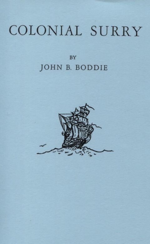 Cover image for book Colonial Surry [Virginia]