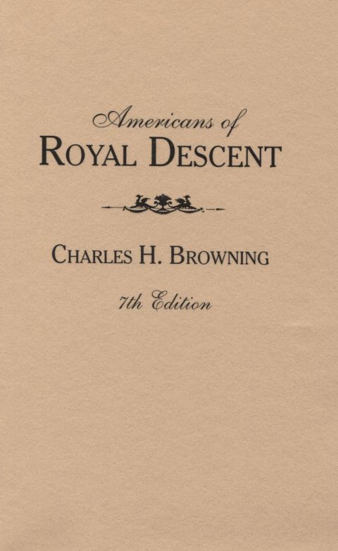 Cover image for book Americans of Royal Descent