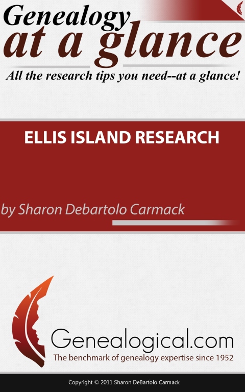Cover image for book Genealogy at a Glance: Ellis Island Research