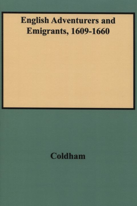 Cover image for book English Adventurers and Emigrants, 1609-1660