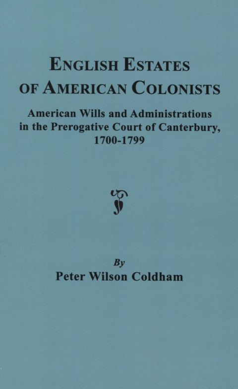 Cover image for book English Estates of American Colonists