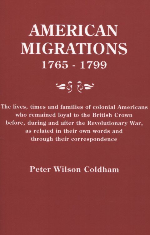 Cover image for book American Migrations 1765-1799