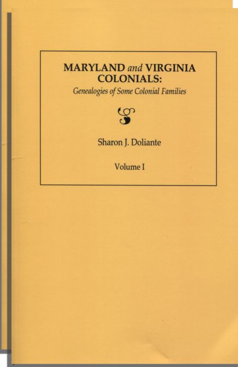Cover image for book Maryland and Virginia Colonials: Genealogies of Some Colonial Families
