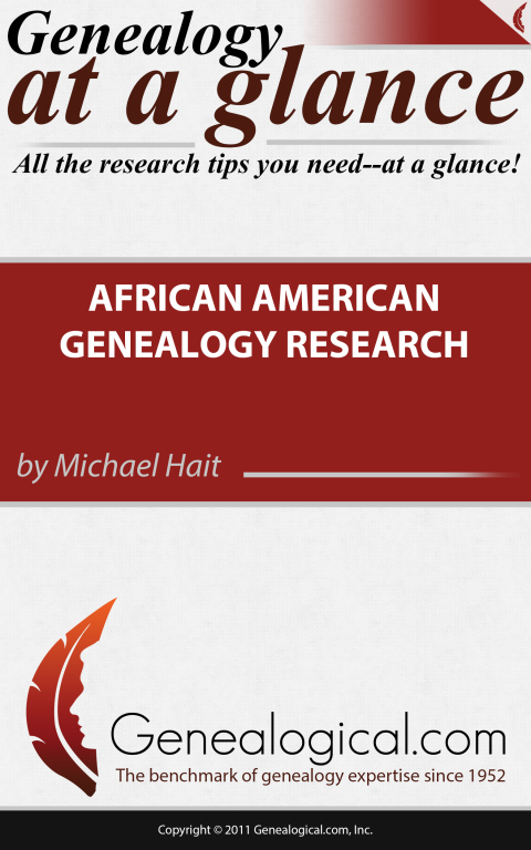 Cover image for book Genealogy at a Glance: African American Genealogy Research