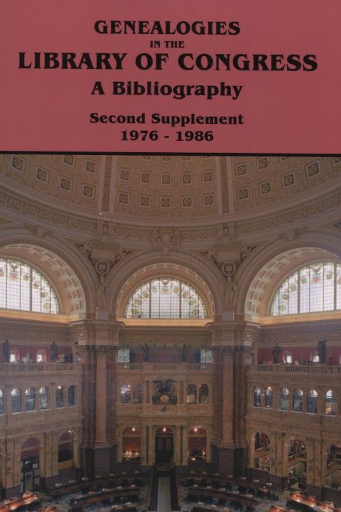 Cover image for book Genealogies in the Library of Congress: A Bibliography. Supplement 1976-1986
