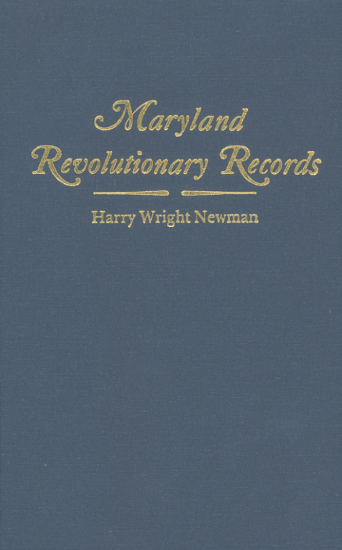 Cover image for book Maryland Revolutionary Records