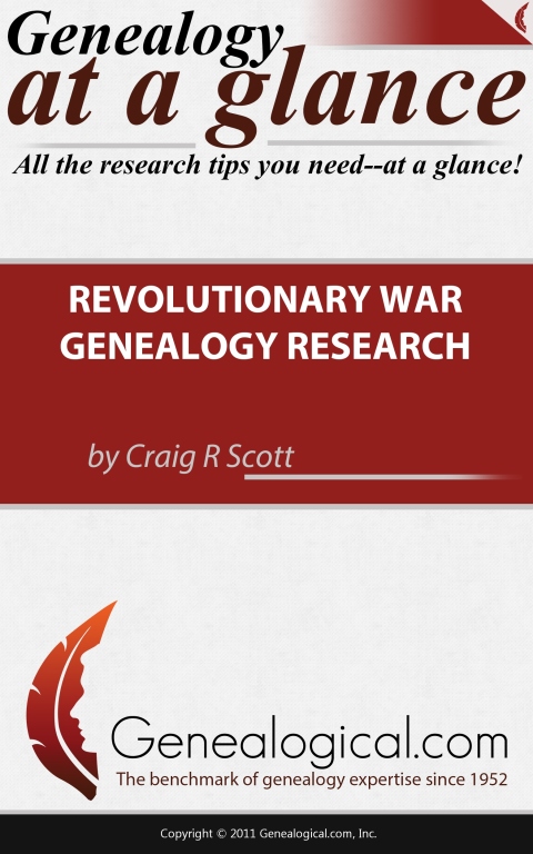 Cover image for book Genealogy at a Glance: Revolutionary War Genealogy Research