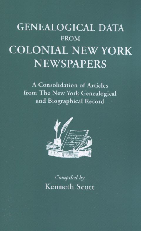 Cover image for book Genealogical Data from Colonial New York Newspapers
