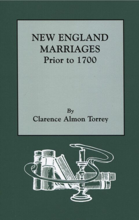 Cover image for book New England Marriages Prior to 1700