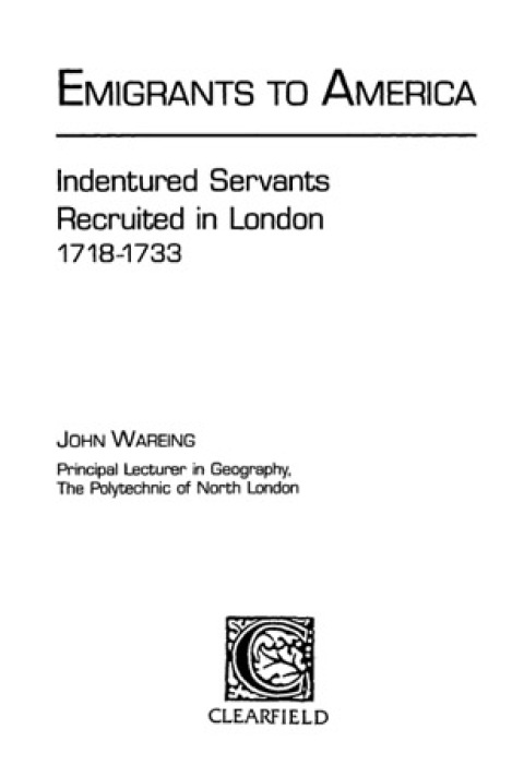 Cover image for book Emigrants to America