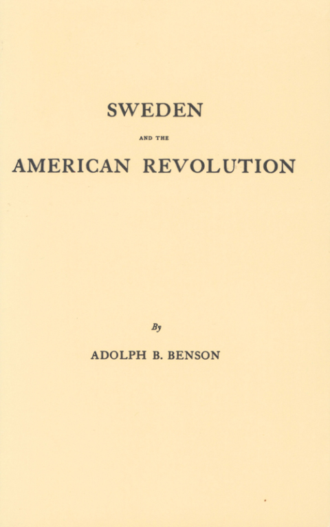 Cover image for book Sweden and the American Revolution