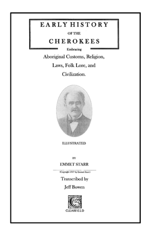 Cover image for book Early History of the Cherokees