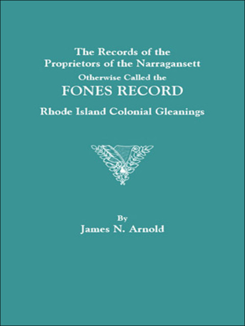 Cover image for book The Records of the Proprietors of the Narragansett