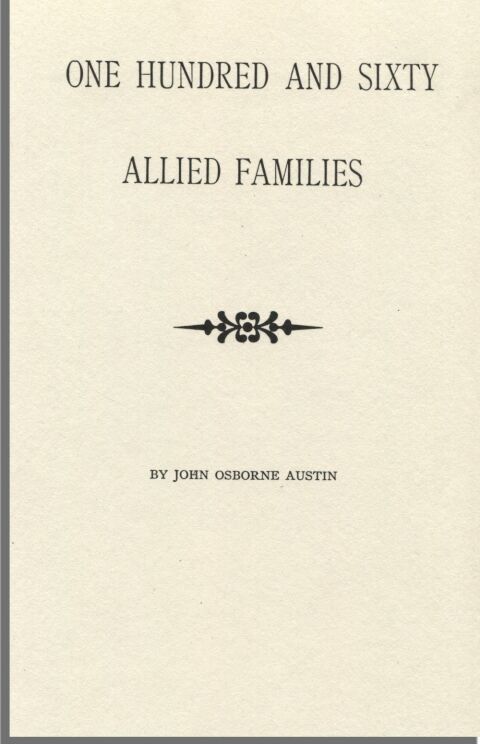 Cover image for book One Hundred and Sixty Allied Families