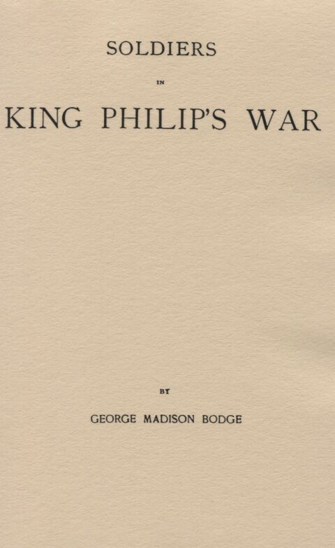 Cover image for book Soldiers in King Philip's War