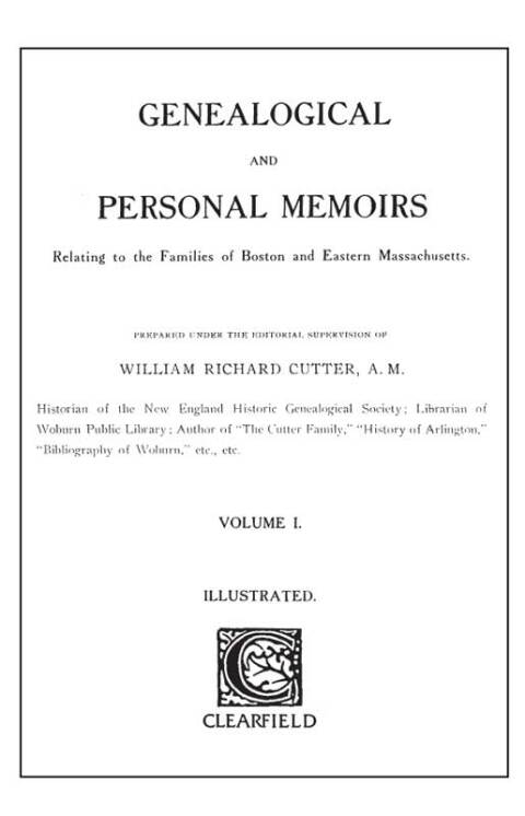 Cover image for book Genealogical and Personal Memoirs