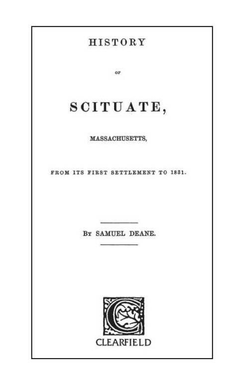 Cover image for book History of Scituate, Massachusetts