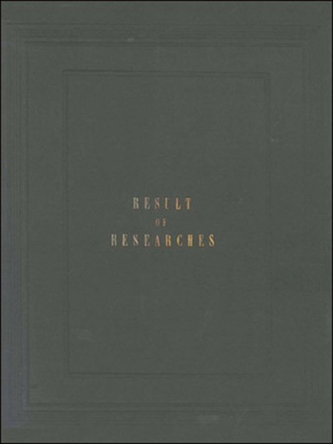Cover image for book Result of Researches Among the British Archives . . . Relative to . . . New England
