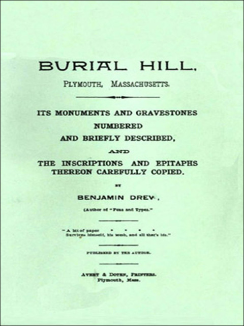 Cover image for book Burial Hill, Plymouth, Massachusetts