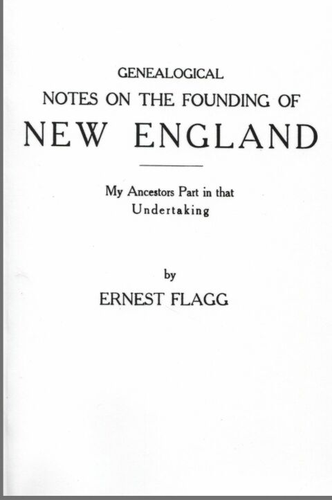Cover image for book Genealogical Notes on the Founding of New England