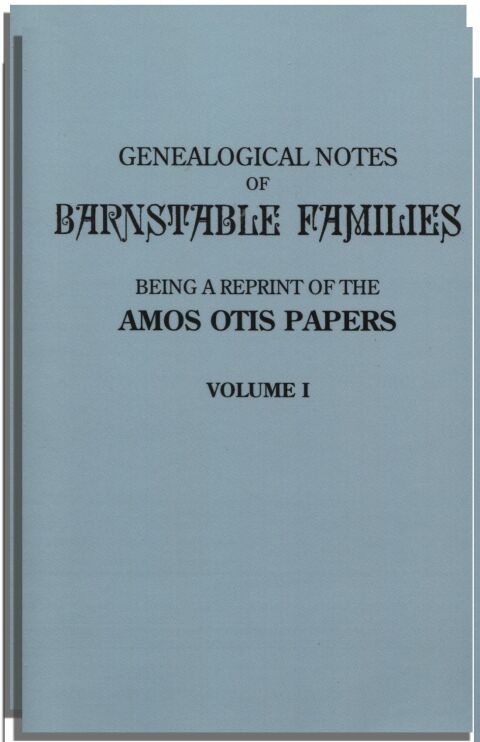 Cover image for book Genealogical Notes of Barnstable Families