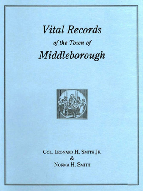 Cover image for book Vital Records of the Town of Middleborough